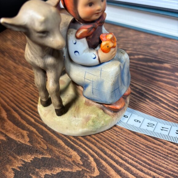 Vintage Hummel Good Friends Figurine 182 with Rare 1950's TMK2 Full Bee Mark - Picture 12 of 12